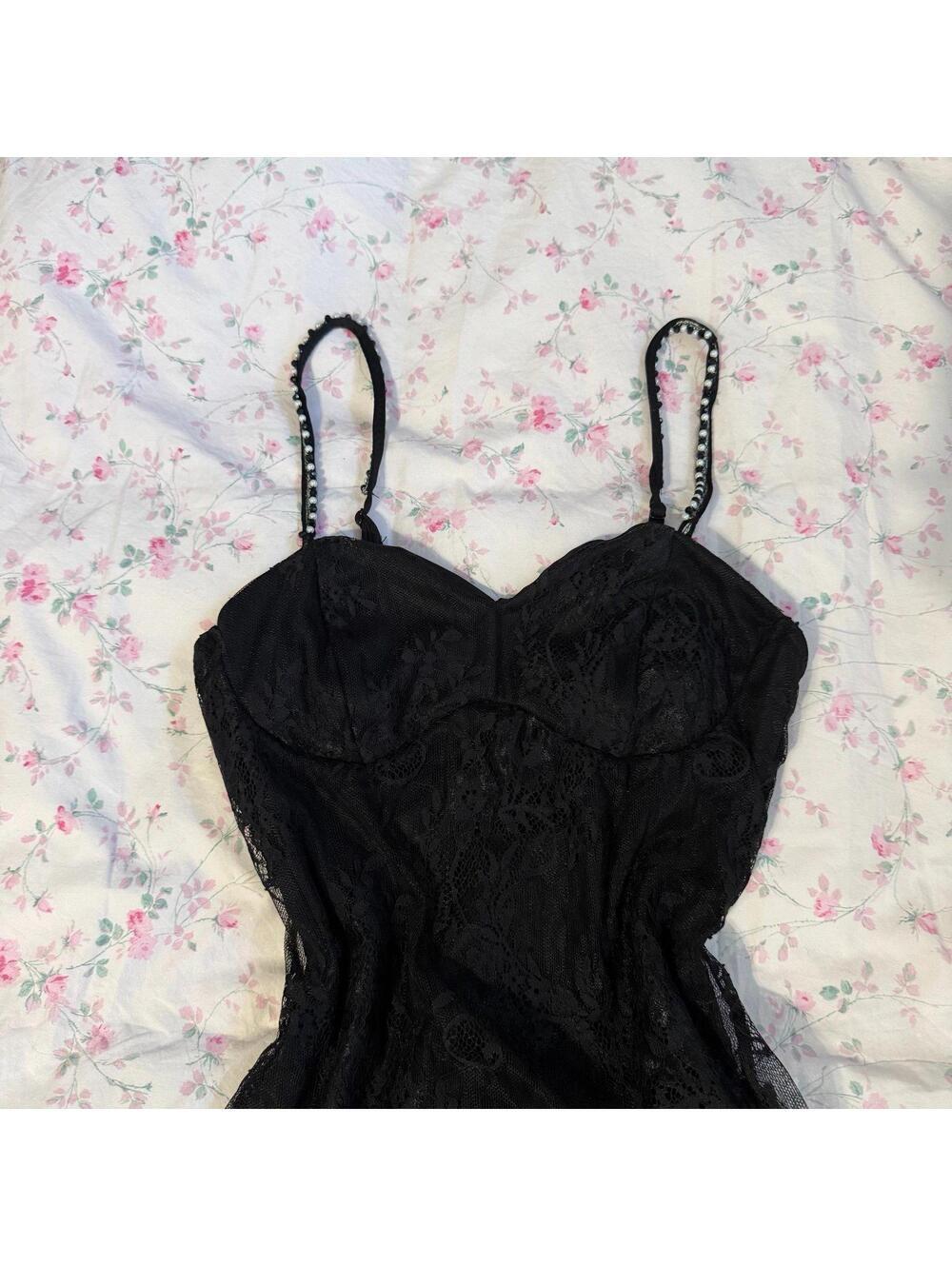 Altar’d State black lace dress - Picture 2 of 4